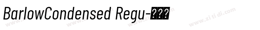 BarlowCondensed Regu字体转换